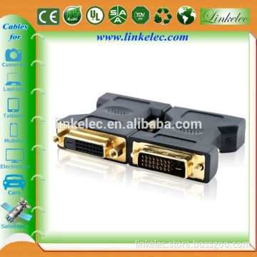 Gold plated wholesale dvi adapter male to female